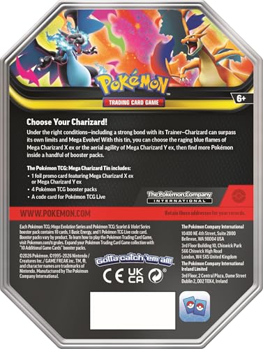 Pokemon - Mega Evolutions - Mega Charizard Tin