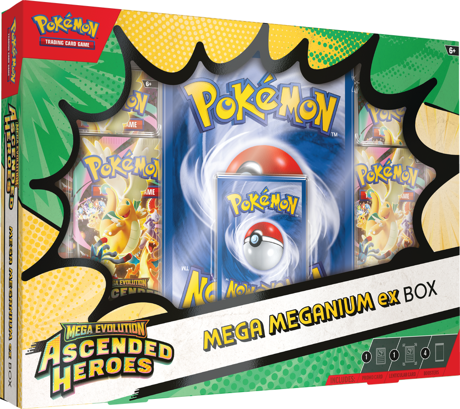 Pokemon - Mega Evolutions - Ascended Heroes - Mega ex Meganium/Emboar/Raligator Box