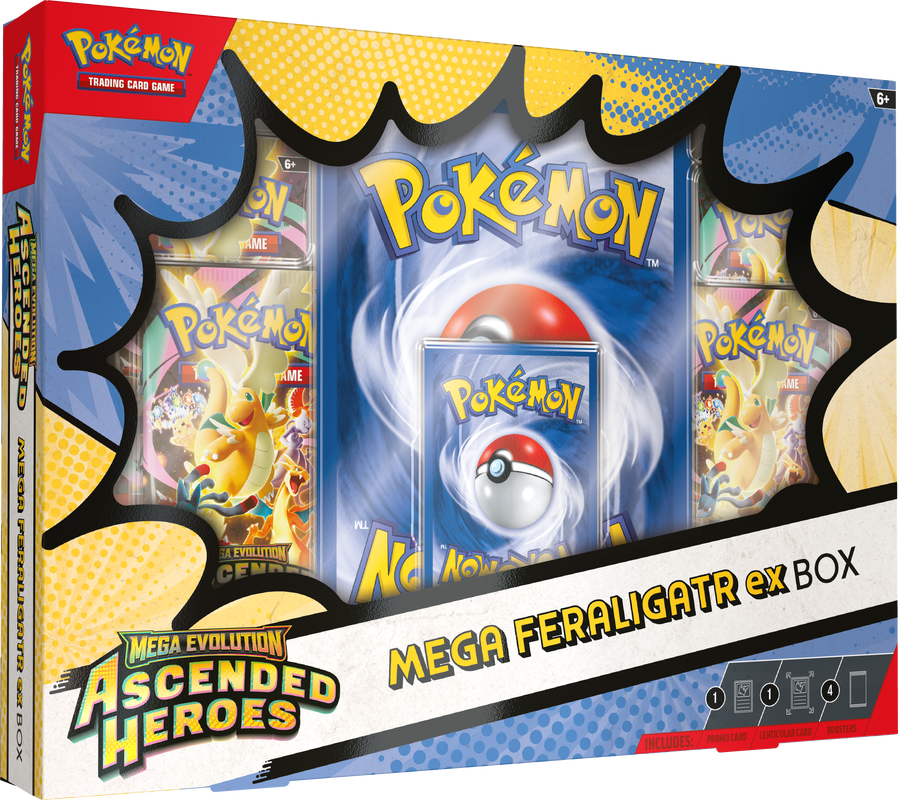 Pokemon - Mega Evolutions - Ascended Heroes - Mega ex Meganium/Emboar/Raligator Box