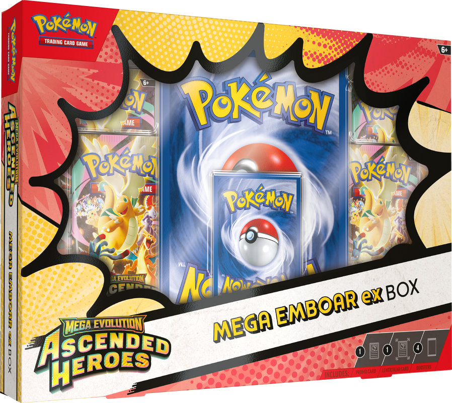 Pokemon - Mega Evolutions - Ascended Heroes - Mega ex Meganium/Emboar/Raligator Box