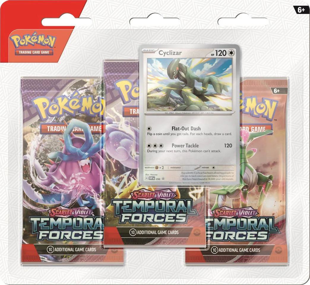 Pokemon - Scarlet & Violet - Temporal Forces - 3-Pack Blister