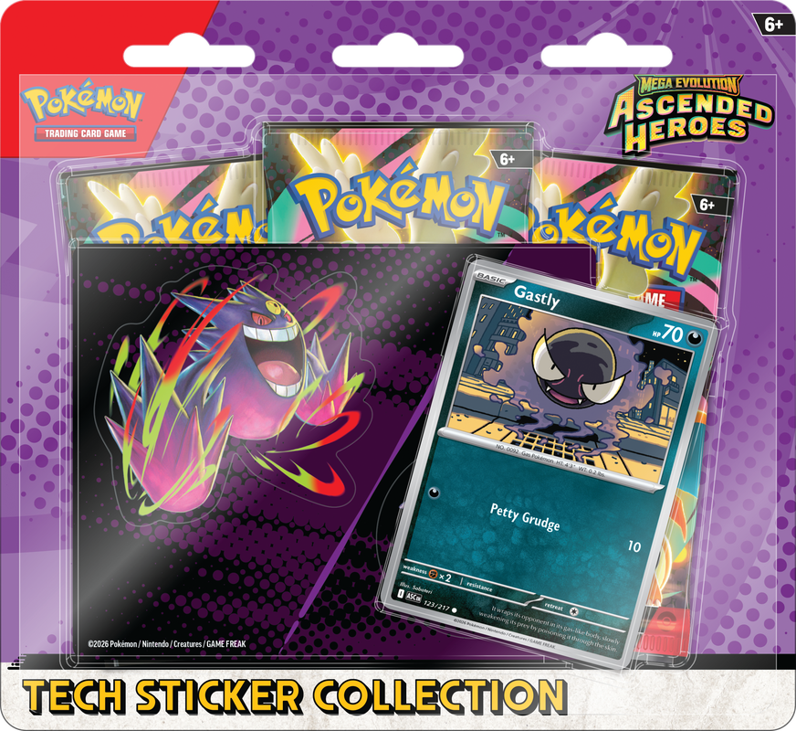 Pokemon - Mega Evolutions - Ascended Heroes - Tech Sticker Collection