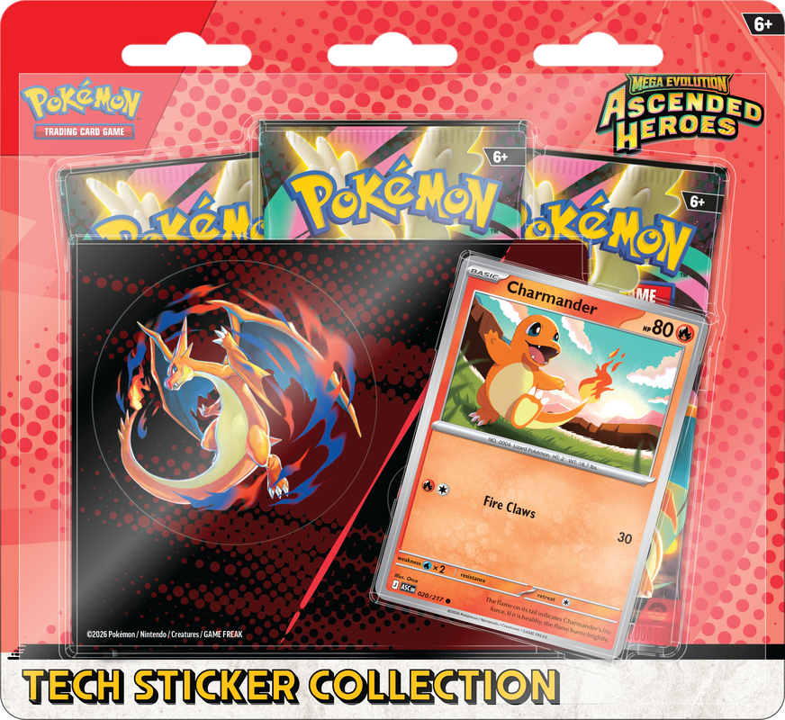Pokemon - Mega Evolutions - Ascended Heroes - Tech Sticker Collection