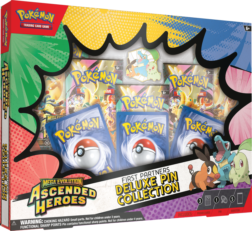 Pokemon - Mega Evolutions - Ascended Heroes - First Partners Deluxe Pin Collection