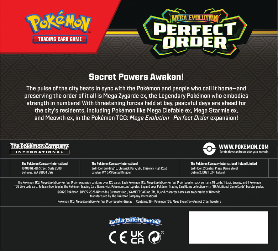 Pokemon - Mega Evolutions - Perfect Order - Booster Box