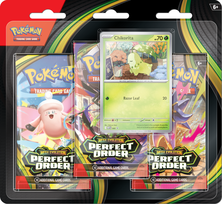 Pokemon - Mega Evolutions - Perfect Order - 3 Pack Blister