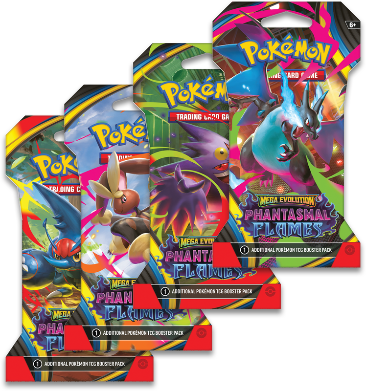 Pokemon - Mega Evolutions - Phantasmal Flames - Sleeved Booster Pack